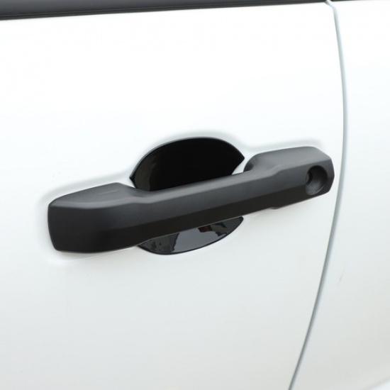 Glossy Black ABS Exterior Door Handle Bowl Cover Trim For Toyota Tundra -24