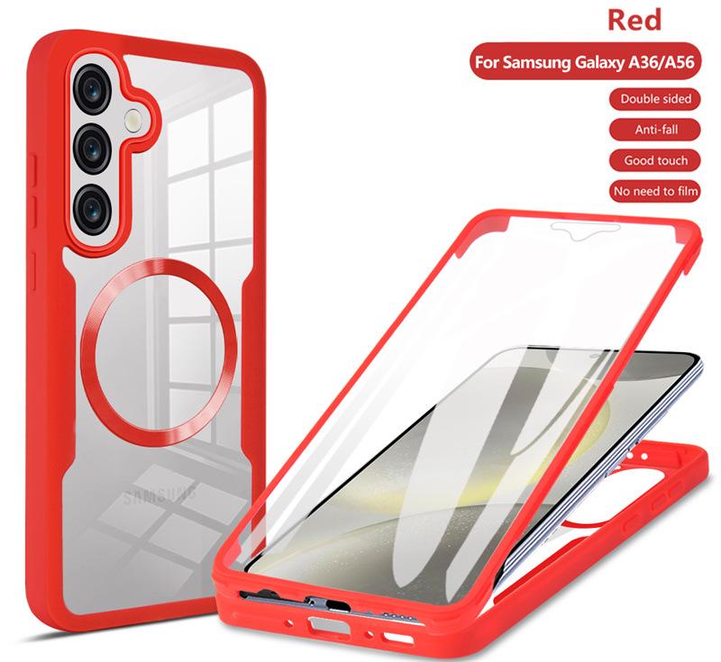 Magnetic Adsorption Transparent Case for Samsung S26/S25FE/S22/S24/S23 Ultra/A17/A16A - Full Coverage