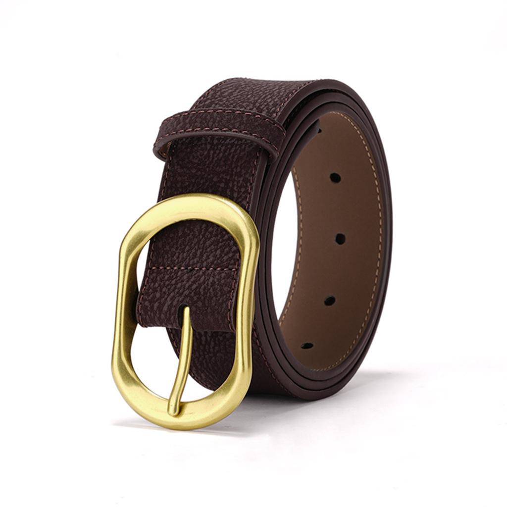 New Belt, Jeans, Leather Suit Pants, Simple Pin Buckle, Versatile Jeans, Women's Belt, Cowhide Decorative Belts, Women