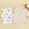 Vierlagige Mull-Baby-Swaddle-Decke mit Cartoon-Motiv - Anti-Schreck-Wickeltuch