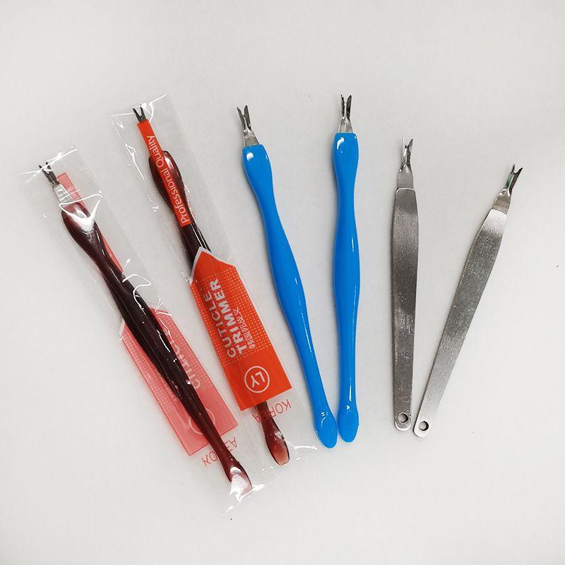 Import Nipper for Removing Dead Skin Shovel Knife for Removing Dead Skin Push Fork Manicure Implement Sharp V-Shaped Hand Manicure Edge Handy Gadget Stainless Steel Cuticle Pusher