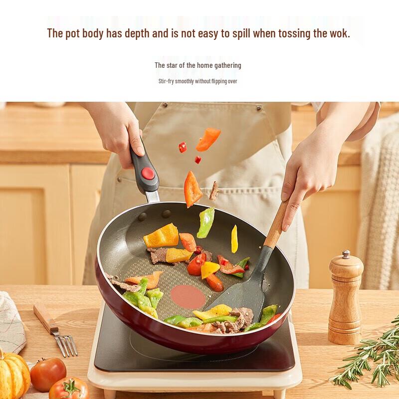 Supor Red Dot 28CM Non-Stick Frying Pan