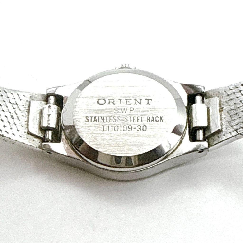 Used C180 [Working/Antique/Battery Replaced] ORIENT Orient Quartz Bracelet Type Ladies Watch