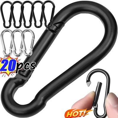 Mini-Karabiner-Schlüsselanhänger aus Aluminiumlegierung, D-Typ-Schnalle, Federkarabiner, Karabinerhaken, Schlüsselanhänger, Outdoor-Camping, Werkzeuge für den täglichen Gebrauch