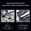 M.2 NVME To PCIe4.0 X1 Hard Disk Adapter Card Support PCIe X1 X4 X8 X16 Interface with Heat Sink for SSD 2230/2242/2260/2280