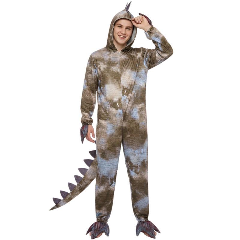 Dinosaur Cosplay Costume For Halloween Party With Soft Fabric And Street Style For Kids
