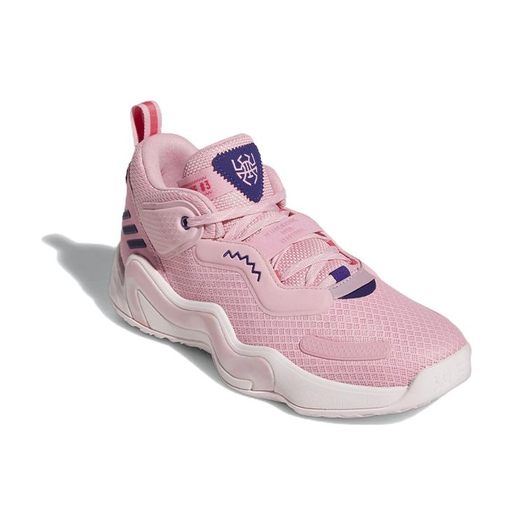 Adidas D.O.N. Issue #3 GCA Light Pink Unisex Sneakers Clear-Pink Team-College-Purple GW3643