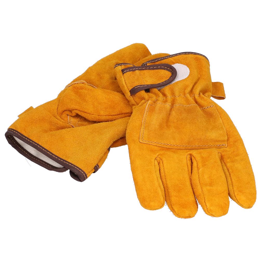 Gants Anti-Brûlure Haute Température et Résistants Gants Protecteurs pour Camping Barbecue(Jaune )