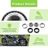 Mofun Radlager und Dichtungssatz Vorne/Hinten Kompatibel mit Harley Softail Dyna Sportster Road King Electra Glide 1973-1999, Ersetzt #9052 und