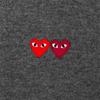 Comme des Garçons PLAY COMME des GARCONS PLAY Cardigan Double Emblem 'Grey' Men's AZ-N058-051-3
