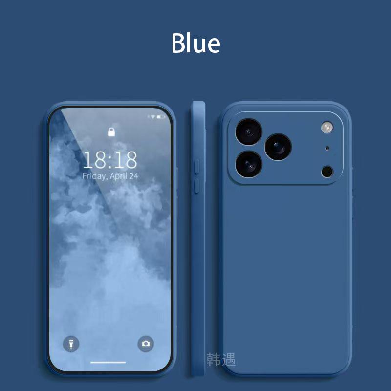 Square Liquid Silicone Phone Case for Apple iPhone 17 Pro Max 17 Air Soft Cover Case