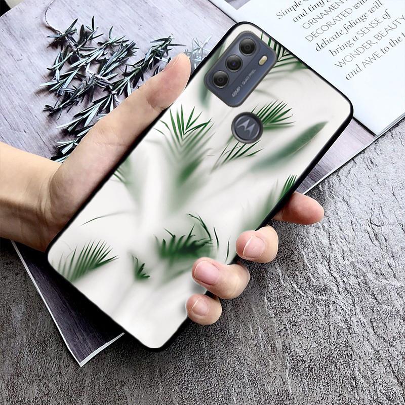 Tropical Leaf Palm Leaves Phone Case For Moto G84 G23 G24 G31 G32 G41 G51 G52 G53 G54 G71 G82 G42 G62 G200 G Play G Stylus