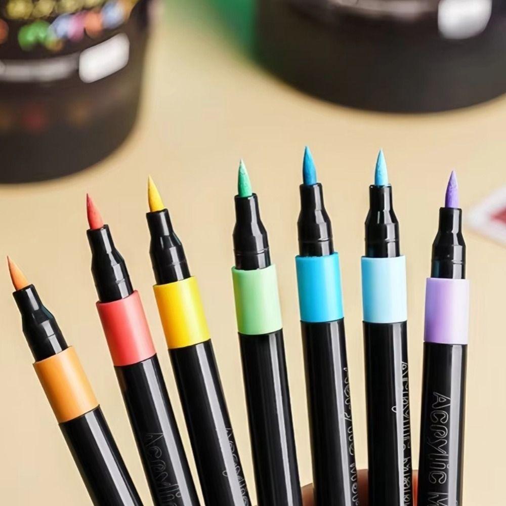 Soft Headed Watercolor Pen Multiple Colors Soft Headed Marker  Kindergarten Painting