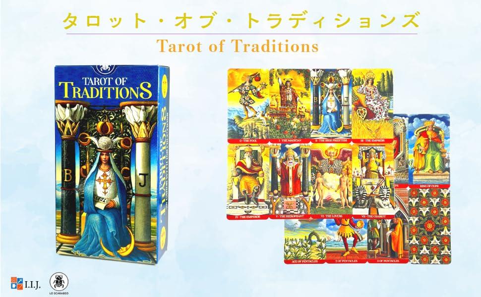 Tarot of Traditions Tarot of Traditions Waite Edition 78 Cards Tarot Reading with Japanese Authentic I.I.J Instructions,