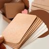 100pcs/box Kraft Paper Card Blank Business Card Message Thank You Card Writing Card Label Bookmark Learning Card