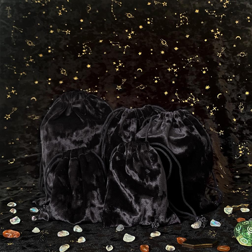 Tarot Oracle Card Storage Bag Jewelry Dices Pouches Velvets Drawstring Bag Divinations Accessories for Tarot Enthusiasts