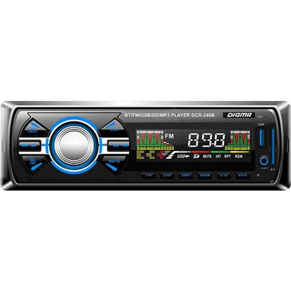 

Car Radio Digma Dcr-340b 1din 4x45w color Black