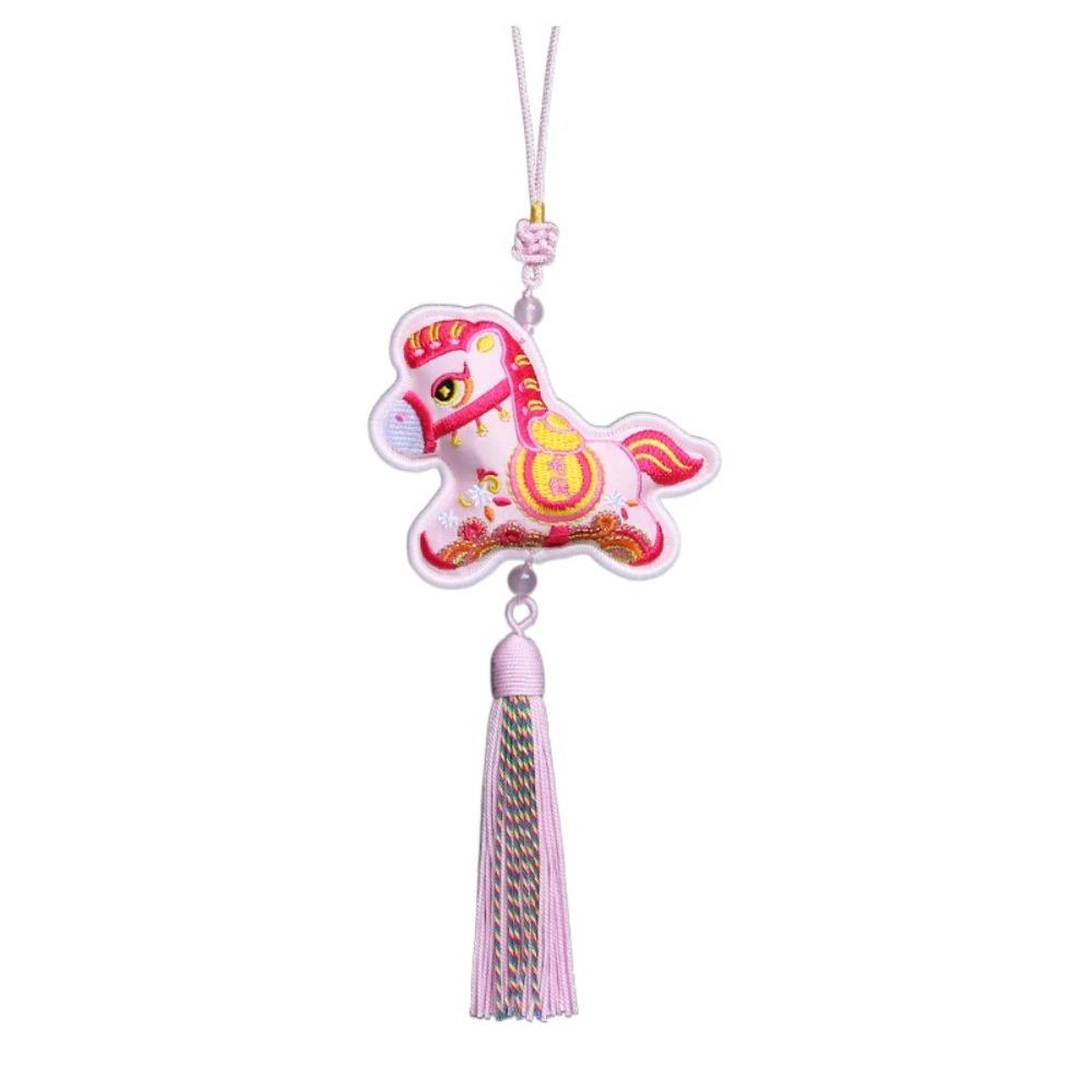 Spring Festival New Year Horse Pendant Chinese Style Car Hanging Ornaments  Festive Accessory