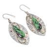Natural Ruby Zosite Gemstone 925 Sterling Silver Jewelry Earring 2.76" ZS-1458