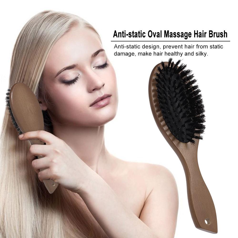 Anti Static Hair Brush Oval Massage Comb Paddle Hair Extension