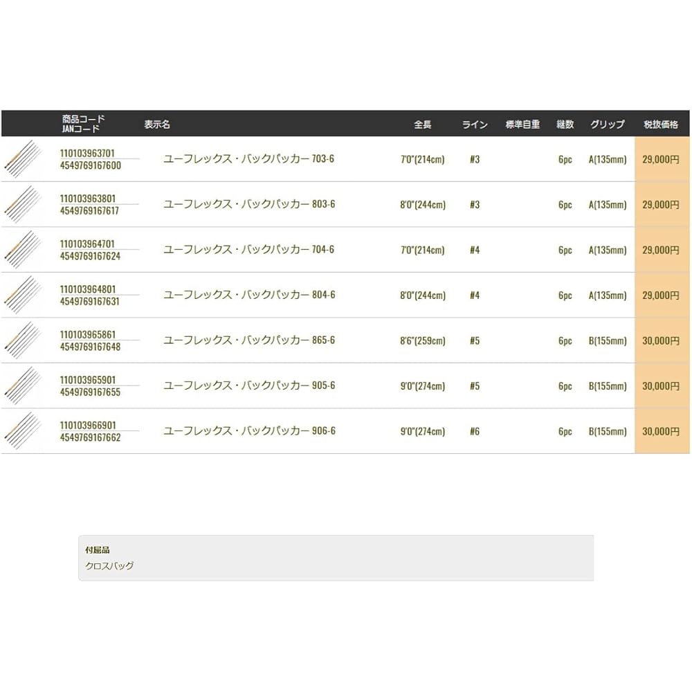 TIEMCO Euflex Backpacker 803-6