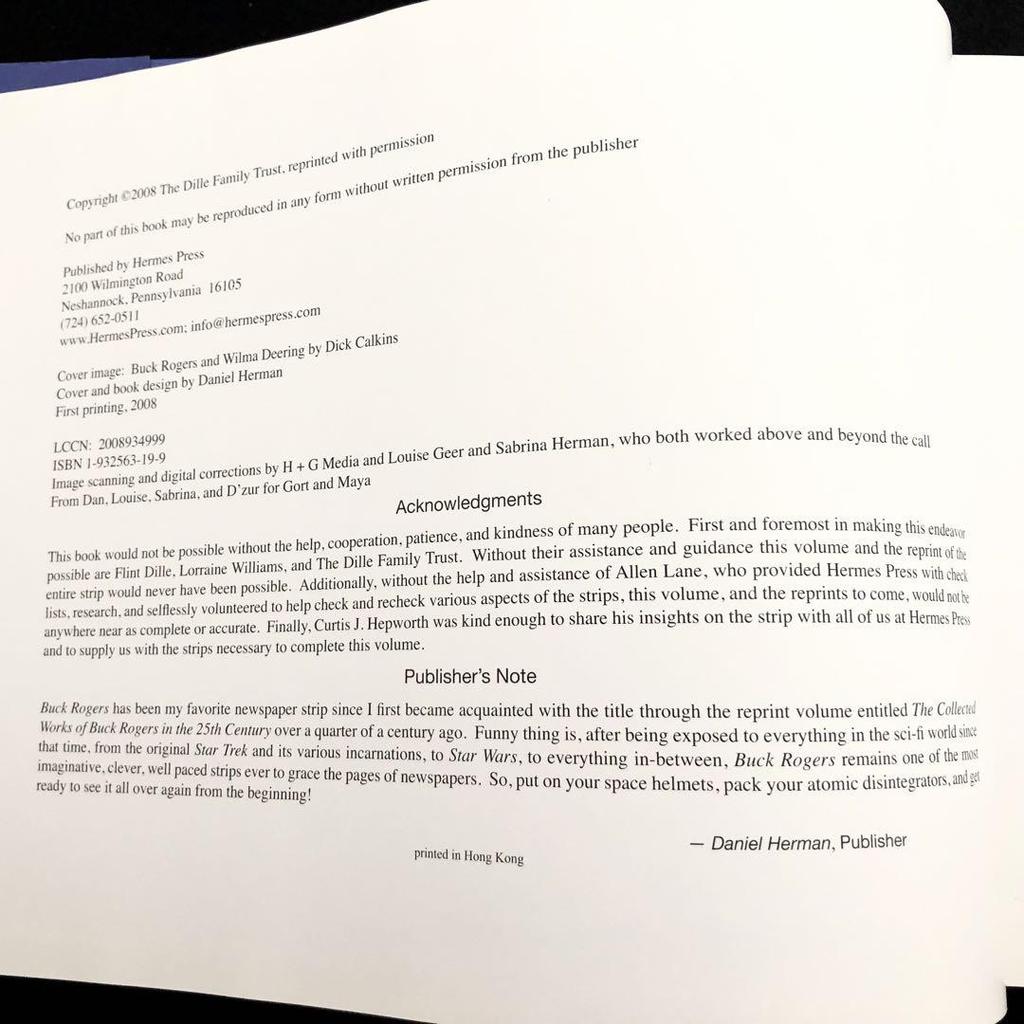 [USED] Buck Rogers In the 25th Century Complete Works Volume 1 "Buck Rogers" 2008