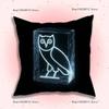 Drake O-OvO OWL Pillow Covers Cartoon Sofa Decorative Home Double-sided Printing Short Plush Cute Cushion Cover