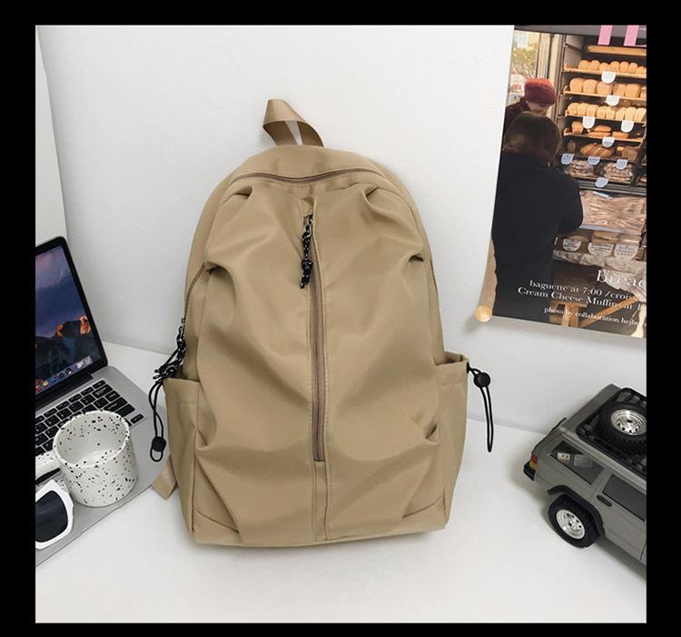 Schoolbag new backpack trendy fashion large capacity schoolbag college students casual simple lightweight travel backpack men