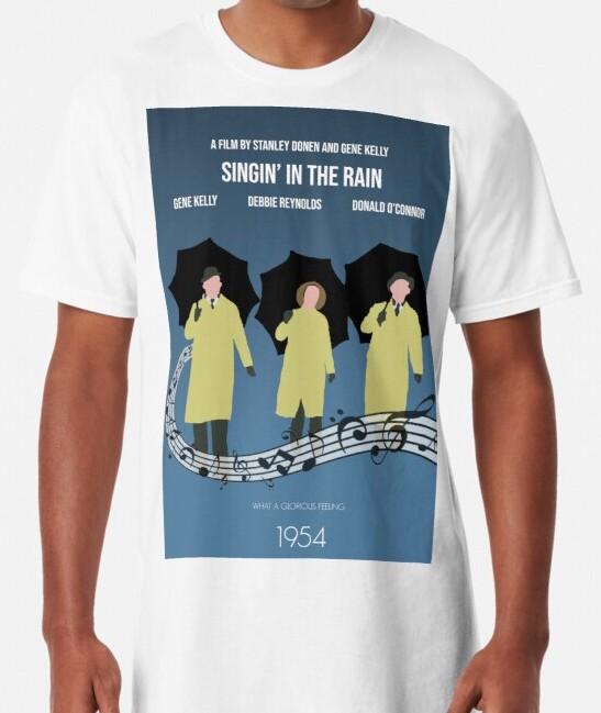 Retro 50s Movie Singin in the Rain TShirt Don Lockwood Kathy Selden Cosmo Brown Unisex T-Shirt M