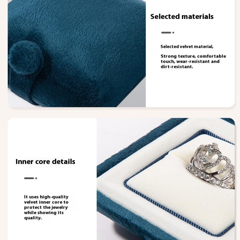 Velvet Ring Box Classical Earring Necklace Bangle/Bracelet Case Jewelry Gift Box For Wedding Jewelry Display Storage Box