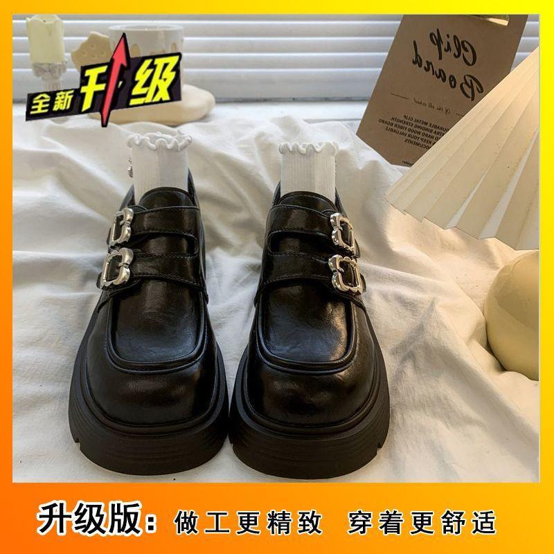Japanese jk platform heightened loafers women's 2025 autumn and winter new fashion fairy style versatile thick heel small leather shoes
