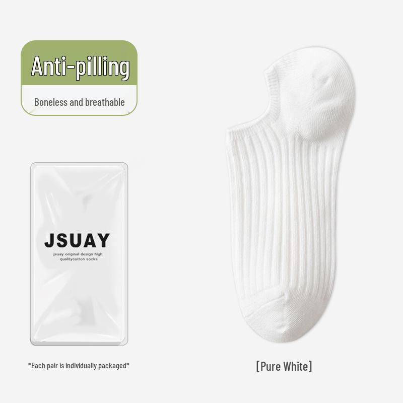 Spring Women's Invisible No-Drop Heel Socks, Non-Slip, Sweat-Absorbent, Shallow-Mouth Design