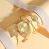 No Gift Box, Hot Women's Watches, Diamond-set Pin Strip Scale Business Simple Female Quartz Watches, with Diamond Bracelet Four-