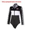 Racing Suit Cosplay Costume For Women With Polyester Fabric For Nightclub Dance Performances