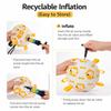 Interactive Durable Dog Soccer Ball Toy With Straps TPU Nylon Bite Resistant Chew Training Outdoor Fetch for Large Small Dogs
