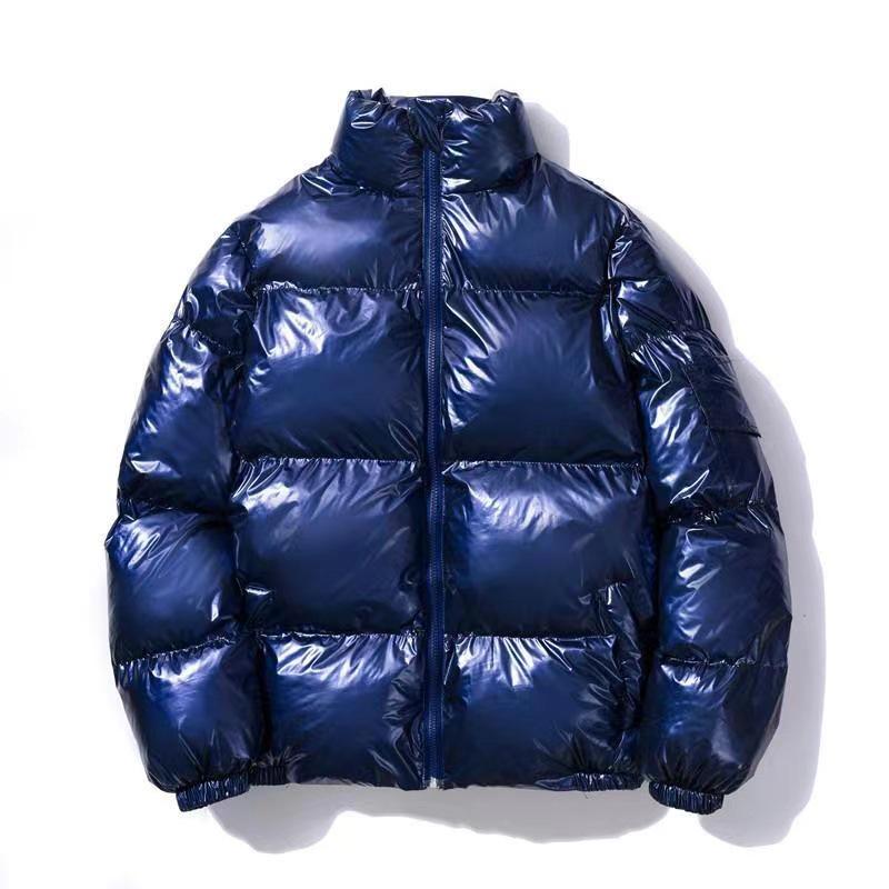 Herren Reflektierende Winter-Stehkragen-Baumwolljacke 2024