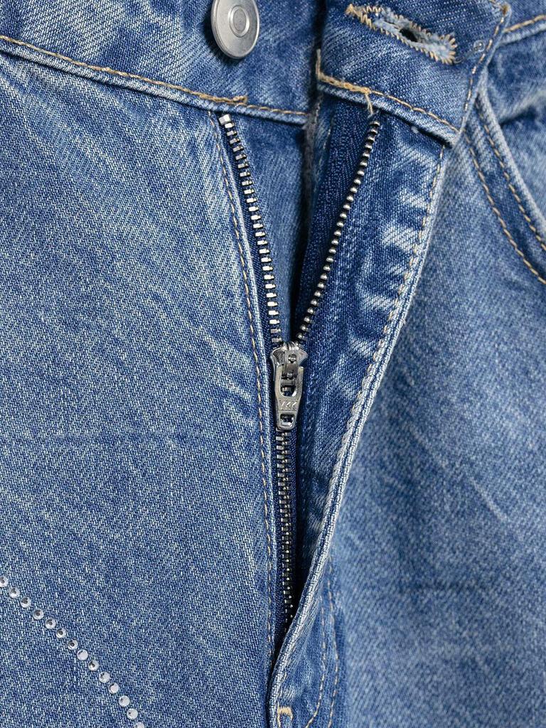 2025 Spring Women's Fashion Embellished Denim Jacket & Jeans Set