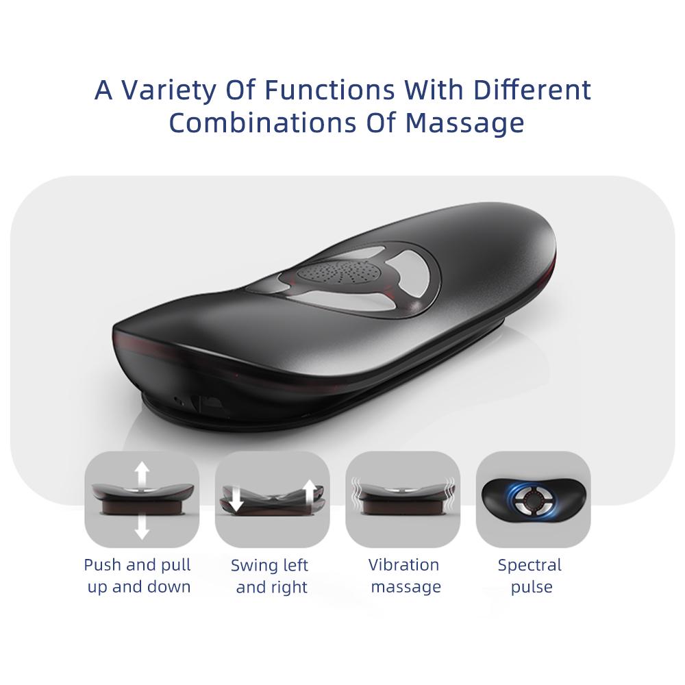 Electric Waist Traction Massager Height Adjustable Lumbar Traction Massager Waist Spine Support Waist Back Massage Machine