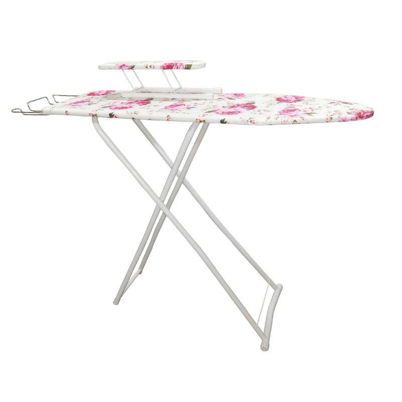 Reinforced Portable Folding Ironing Board with Anti-Scald Feature for Household Use