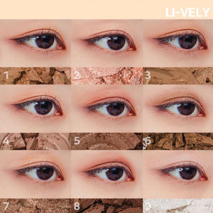 Mecret Vegan Eye Shadow Palette 9,9g 2 farger