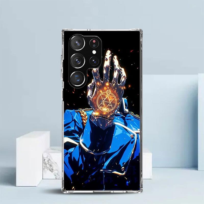 Anime F-ullmetal A-Alchemist Soft Cover for Samsung Galaxy S25 Edge S26 S24 S23 Ultra Phone Case S22 S21 Plus S20 FE Print Patte