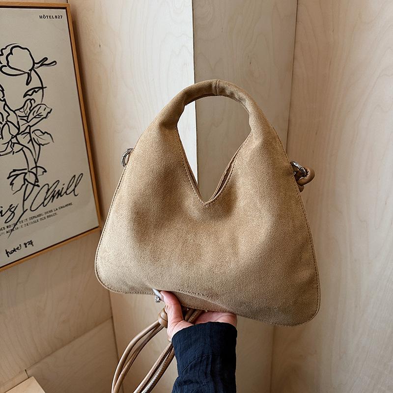 Premium Wildleder Handtasche Damen neue Temperament lässige Schulter Messenger Bag