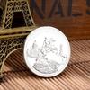 Russian Commemorative Medal, Silver Plated, Peter Bronze, Knight, Badge, Commemorative Coin, Coin, Handicraft, Gift, Christmas Gift, Stocking Stuffers