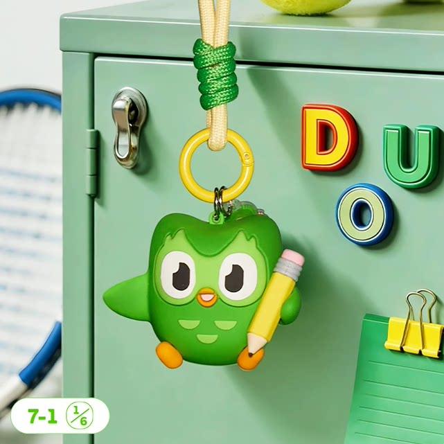 New Original Blind Box Duolingo Fragrance Pendant Series Cotton PVC Doll Mystery Box Car Bag Decor Cute Toy Birthday Gift