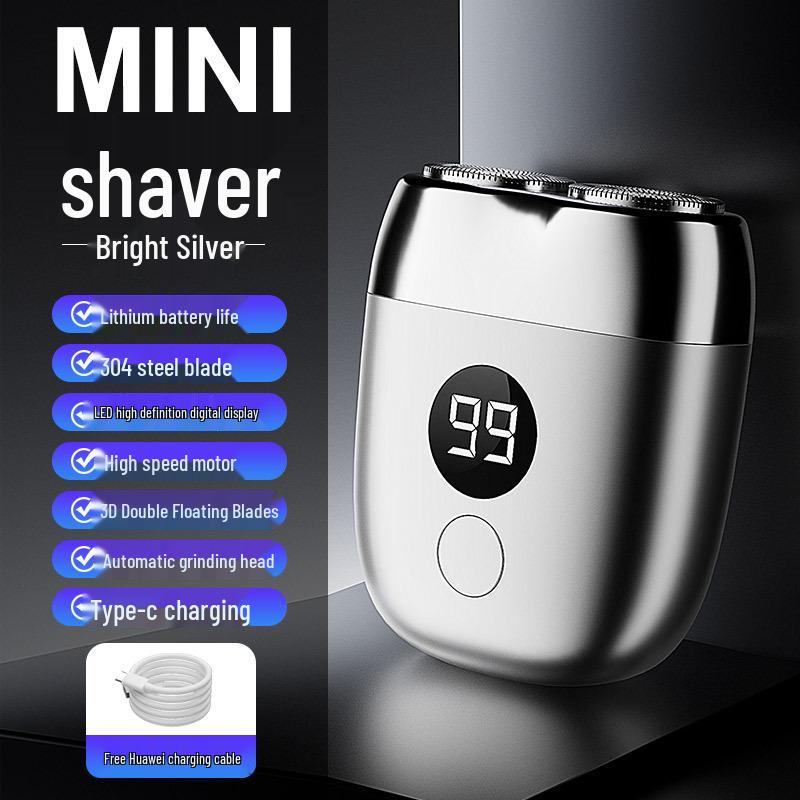 2025 Portable USB Rechargeable Mini Electric Shaver for Men