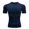 Men Quick-Dry Athletic T-Shirt Breathable Stretchy Moisture-Wicking Short Sleeve Compressed Fitness Gym Sports Workout 8 Colors