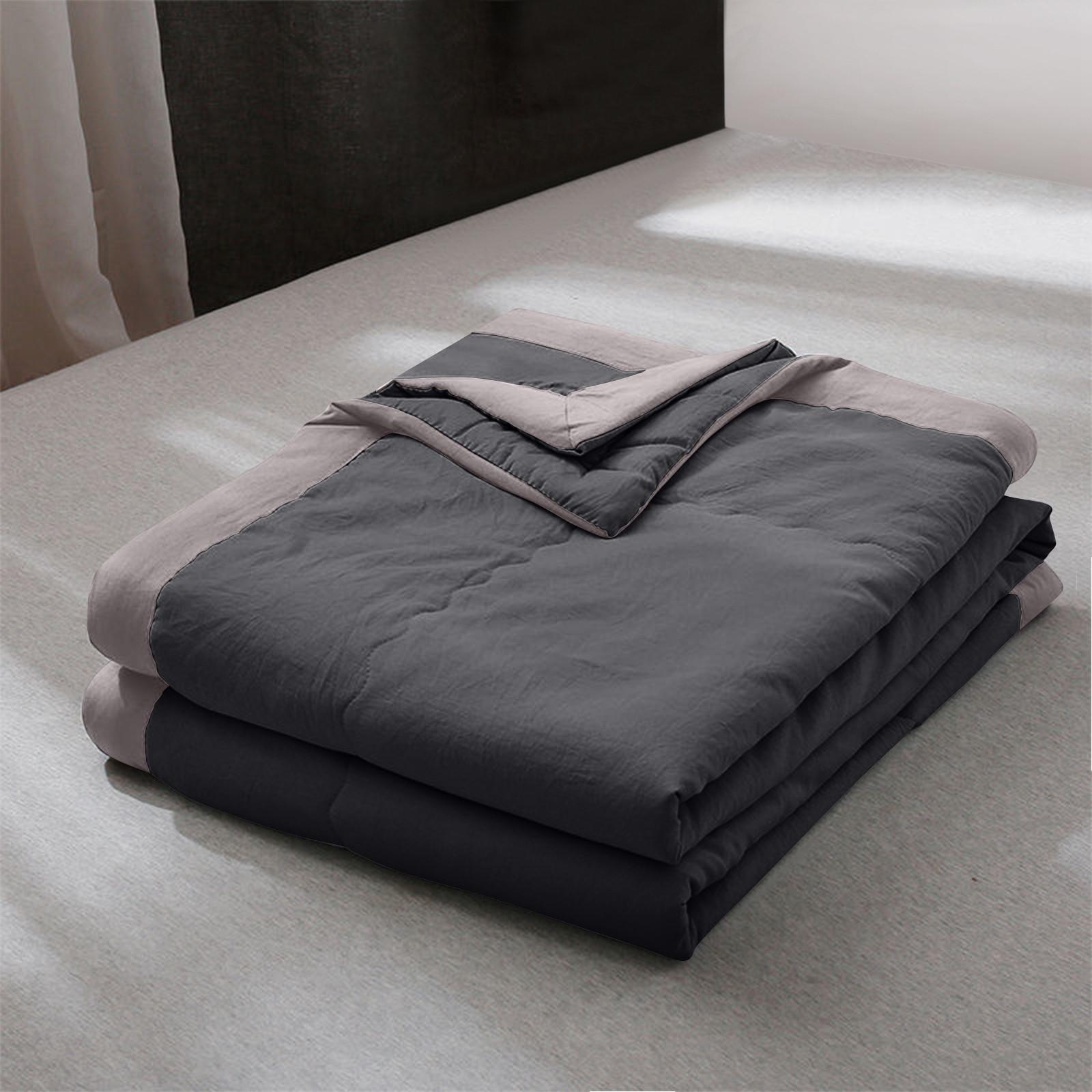 

Одеяло Легкое одеяло Подходит для всех сезонов Прохладное одеяло Подходит для тех, кто спит в жару и любит спать ночью Двуспальное одеяло 140*200 см One Size чёрный