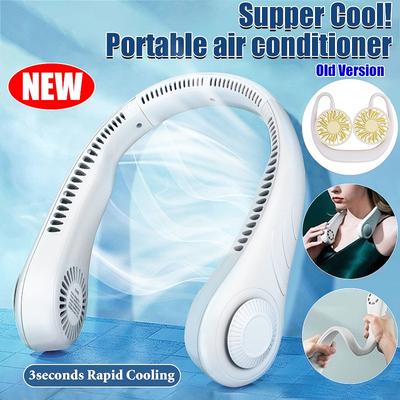4000mAh Ventilador Neckband Fan Portable Fan Portable Air Conditioning Air Cooler Cooling Fan Neck Fan USB Rechargeable