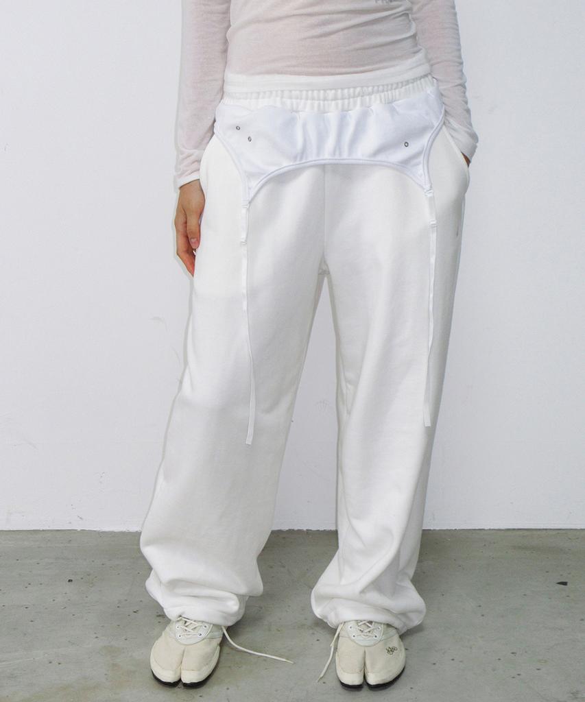 Sailpeulei Layered Sweatpants / Ivory