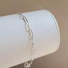 Women's Daily Accessory Diffused Silver Chain Bracelet